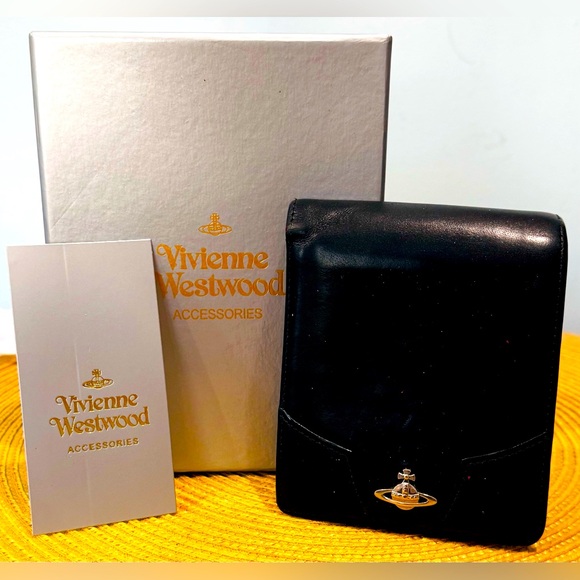 Vivienne Westwood Handbags - ❌❌sold❌❌Vivienne Westwood Black Orb Bifold Wallet w/ box and tags